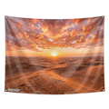 Golden Hour Desert Sunset Tapestry Wall Hanging – Luxury Sand Dunes Wall Decor for Bedroom, Living Room & Dorm Room