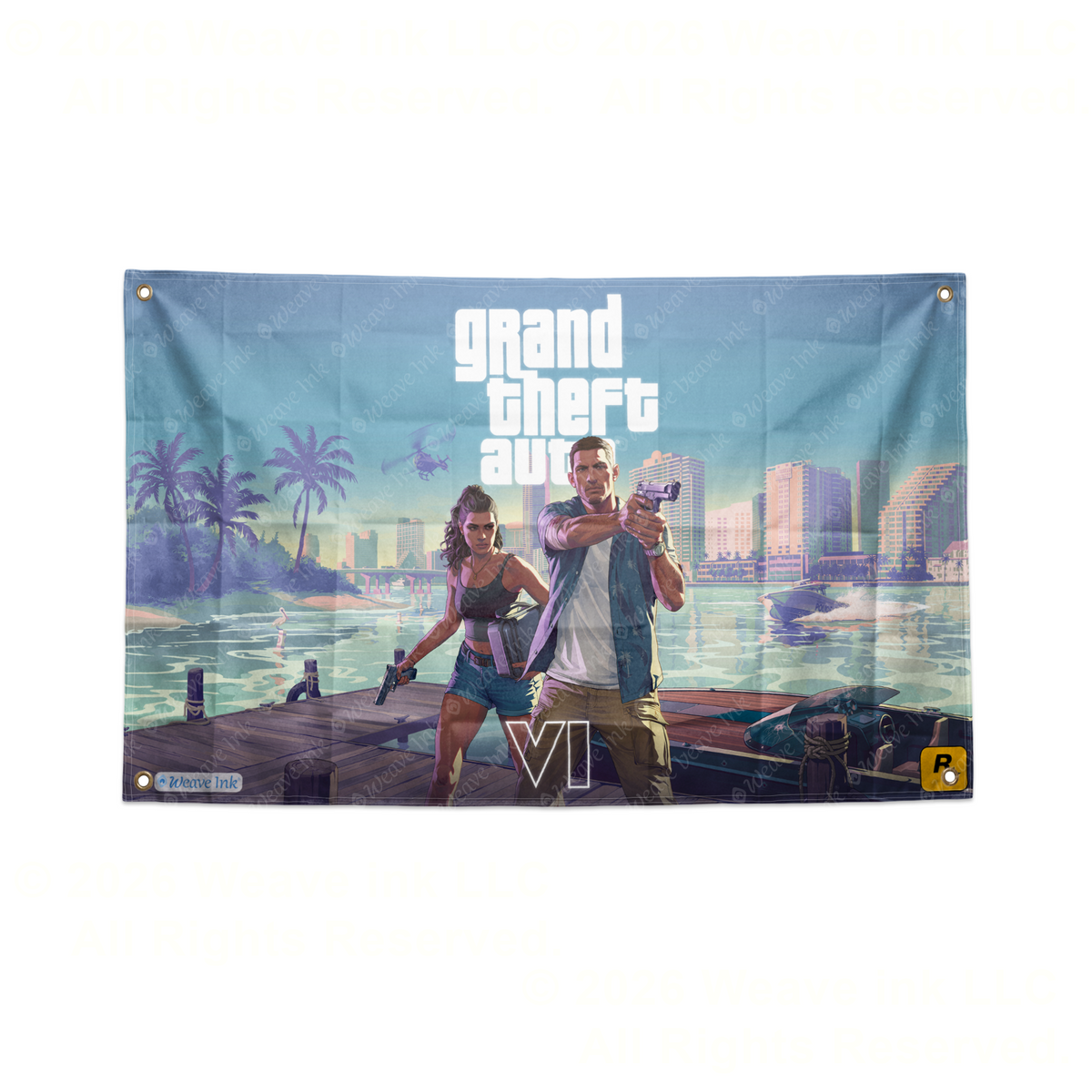 GTA 5 Tapestry Wall Hanging, Grand Theft Auto Gaming Wall Decor, Gamer Room Decoration, Video Game Tapestry, Gaming Bedroom Decor, Gamer Gift, Wall Art Style 2