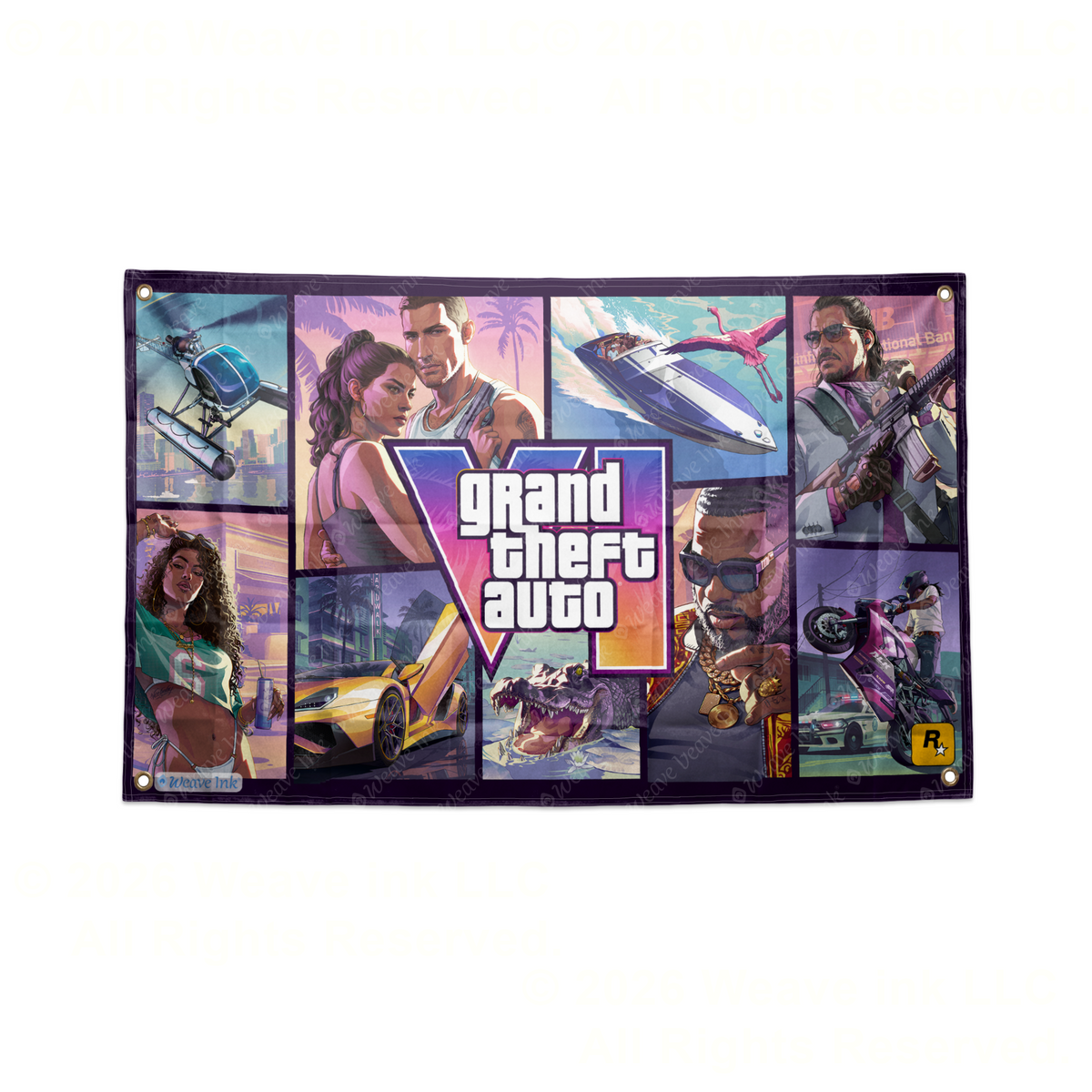 GTA 5 Tapestry Wall Hanging, Grand Theft Auto Gaming Wall Decor, Gamer Room Decoration, Video Game Tapestry, Gaming Bedroom Decor, Gamer Gift, Wall Art Style 4