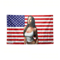 Madison Beer American Flag USA Tapestry Pop Singer Wall Art & Aesthetic Room Decor 3x5Ft 5x8Ft Style 7