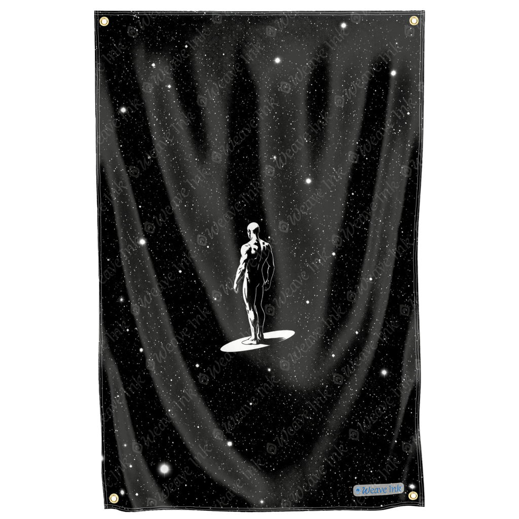 Silver Surfer Tapestry Flag Wall Hanging Galaxy Space Art Decor