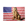 Sabrina Carpenter Flag Wall Hanging Singer USA Flag American Tapestry Room Decor Man Cave Garage Fan Gift