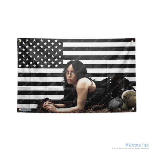 Billie Eilish USA Flag American Tapestry Pop Singer Wall Art & Aesthetic Room Decor 3x5Ft 5x8Ft Style 1