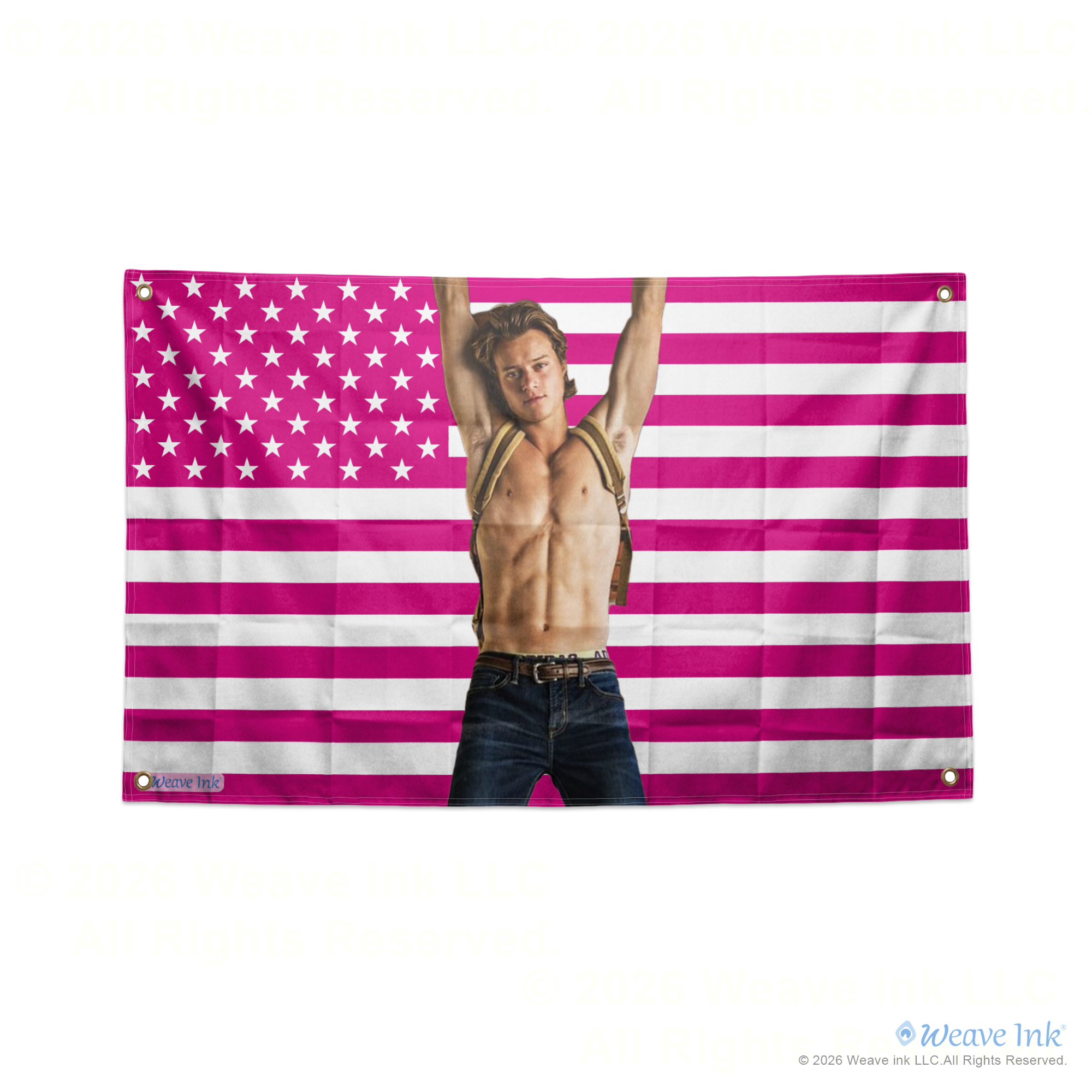 JJ Maybank Actor Outer Banks USA Flag Wall Hanging Tapestry Room Decor Man Cave Garage Fan Gift