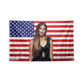 Popular Megan Fox Actress USA Flag Room Decor Banner Hanging Tapestry Celebrity Wall Art for Home Studio, Bar, Garage, and Man Cave Fan Gift - 3 x 5 Ft (90 x 150cm) - Style 8