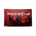Porsche Car Tapestry Sports Car Wall Hanging Garage Decor Automotive Room Decor Gift