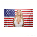 Sydney Sweeney Actress USA Flag Wall Hanging Tapestry Room Decor Man Cave Garage Fan Gift
