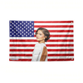 Zendaya USA Flag American Actress Tapestry Singer Wall Art & Aesthetic Room Decor 3x5Ft 5x8Ft Style 4