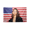 Zendaya USA Flag American Actress Tapestry Singer Wall Art & Aesthetic Room Decor 3x5Ft 5x8Ft Style 5