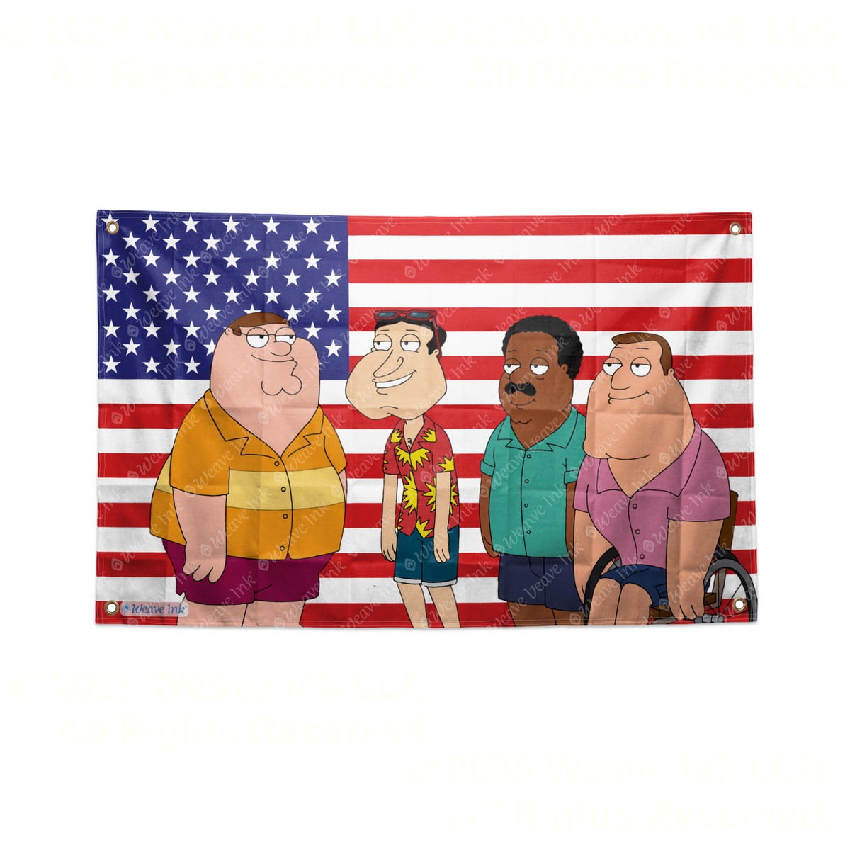 Family Guy USA Flag Wall Hanging Tapestry American Animated Sitcom Room Decor Man Cave Garage Fan Gift Style 3