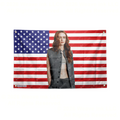 Sadie Sink US Flag Tapestry Popular American Actress Room Decor Fan Gift Style 7