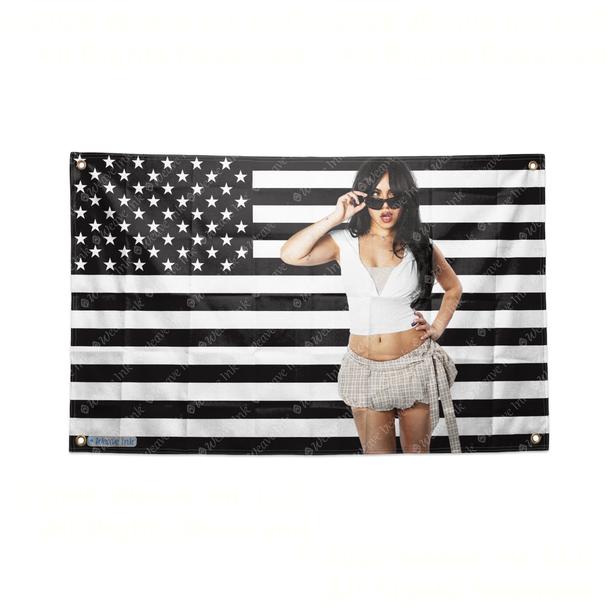 Tara Yummy USA Flag Tapestry Popular American YouTuber TikToker Aesthetic Room Decor Fan Gift Style 10