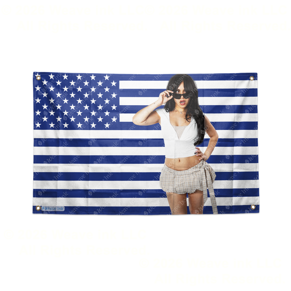 Tara Yummy USA Flag Tapestry Popular American YouTuber TikToker Aesthetic Room Decor Fan Gift Style 10