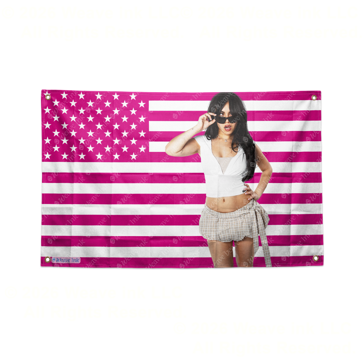Tara Yummy USA Flag Tapestry Popular American YouTuber TikToker Aesthetic Room Decor Fan Gift Style 10