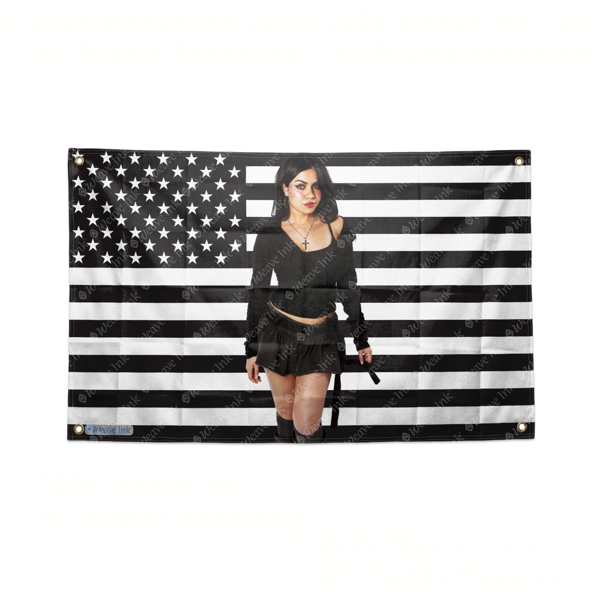 Tara Yummy USA Flag Tapestry Popular American YouTuber TikToker Aesthetic Room Decor Fan Gift Style 11