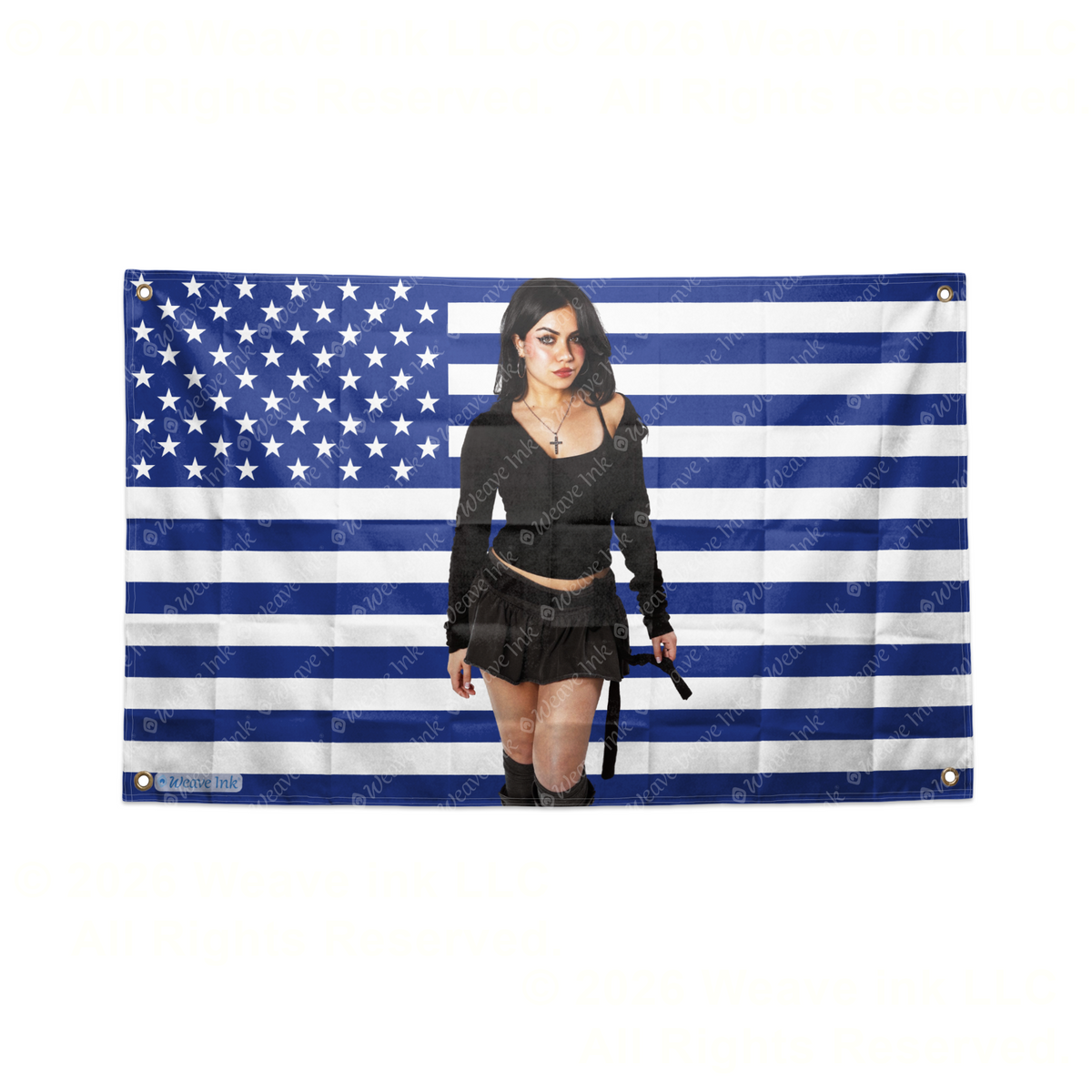 Tara Yummy USA Flag Tapestry Popular American YouTuber TikToker Aesthetic Room Decor Fan Gift Style 11