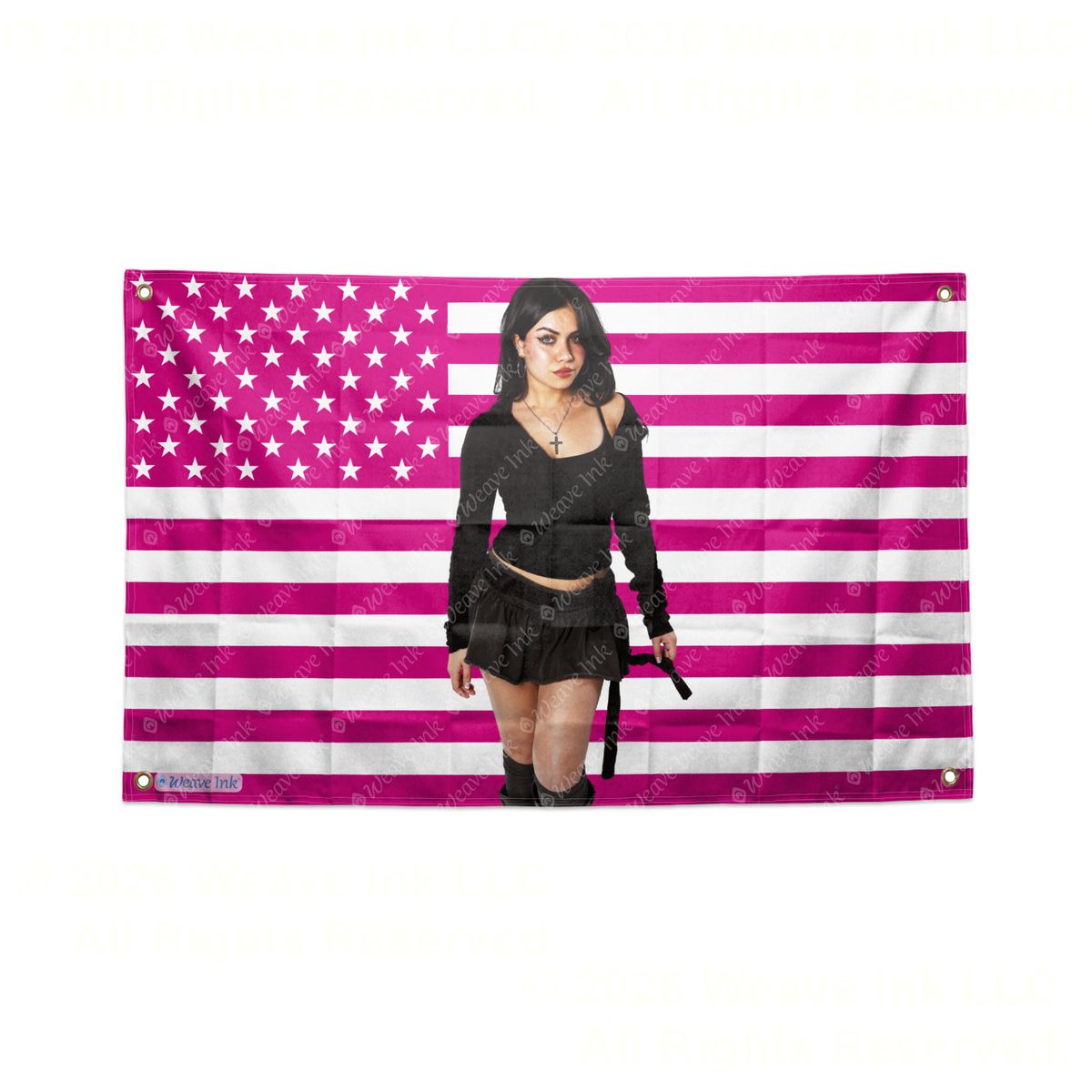 Tara Yummy USA Flag Tapestry Popular American YouTuber TikToker Aesthetic Room Decor Fan Gift Style 11
