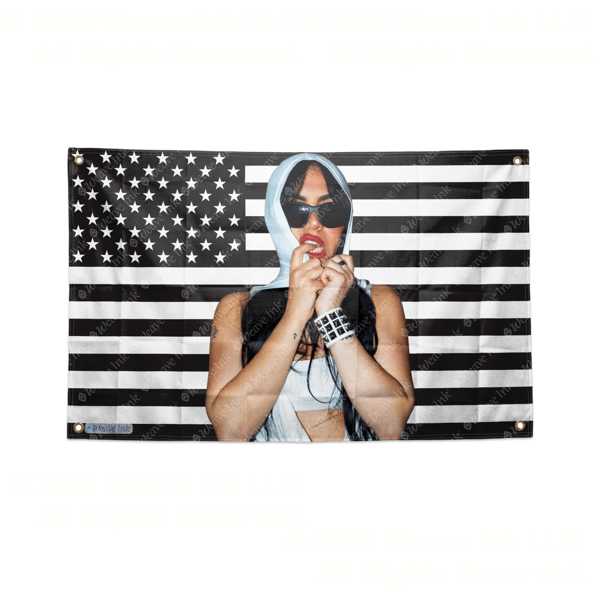 Tara Yummy USA Flag Tapestry Popular American YouTuber TikToker Aesthetic Room Decor Fan Gift Style 12