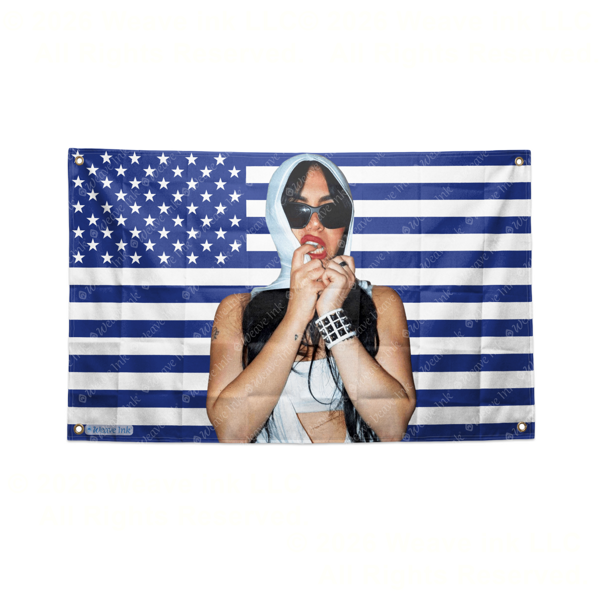Tara Yummy USA Flag Tapestry Popular American YouTuber TikToker Aesthetic Room Decor Fan Gift Style 12