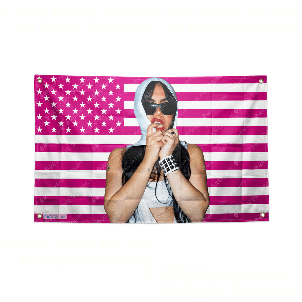 Tara Yummy USA Flag Tapestry Popular American YouTuber TikToker Aesthetic Room Decor Fan Gift Style 12