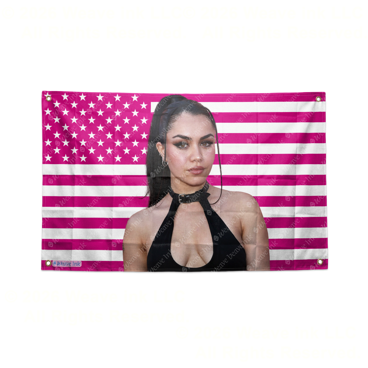 Tara Yummy USA Flag Tapestry Popular American YouTuber TikToker Aesthetic Room Decor Fan Gift Style 13
