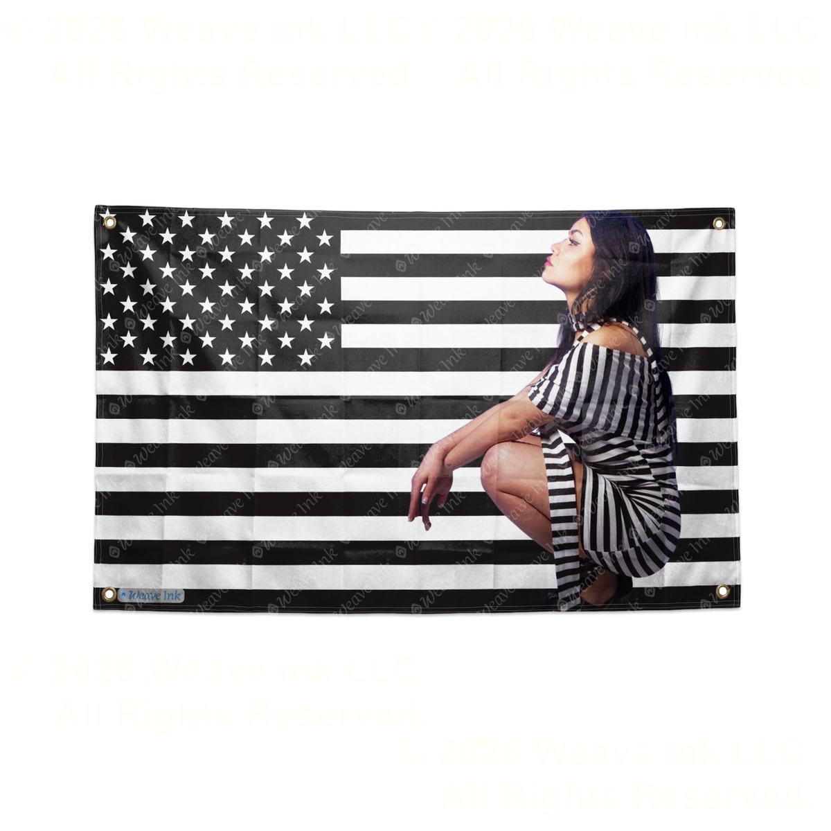 Tara Yummy USA Flag Tapestry Popular American YouTuber TikToker Aesthetic Room Decor Fan Gift Style 3