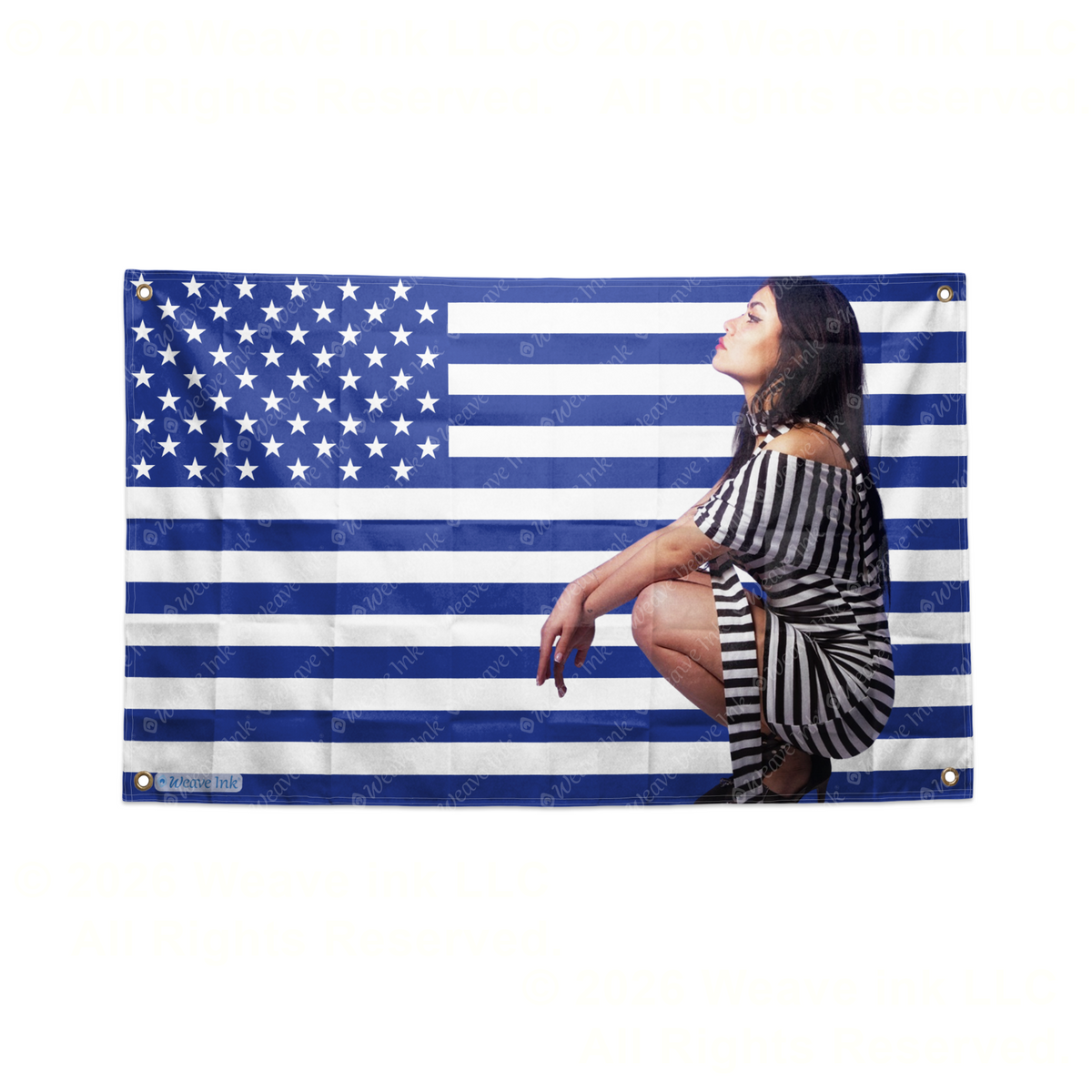 Tara Yummy USA Flag Tapestry Popular American YouTuber TikToker Aesthetic Room Decor Fan Gift Style 3