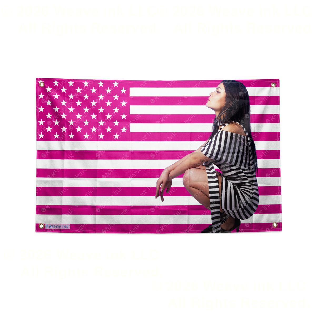 Tara Yummy USA Flag Tapestry Popular American YouTuber TikToker Aesthetic Room Decor Fan Gift Style 3