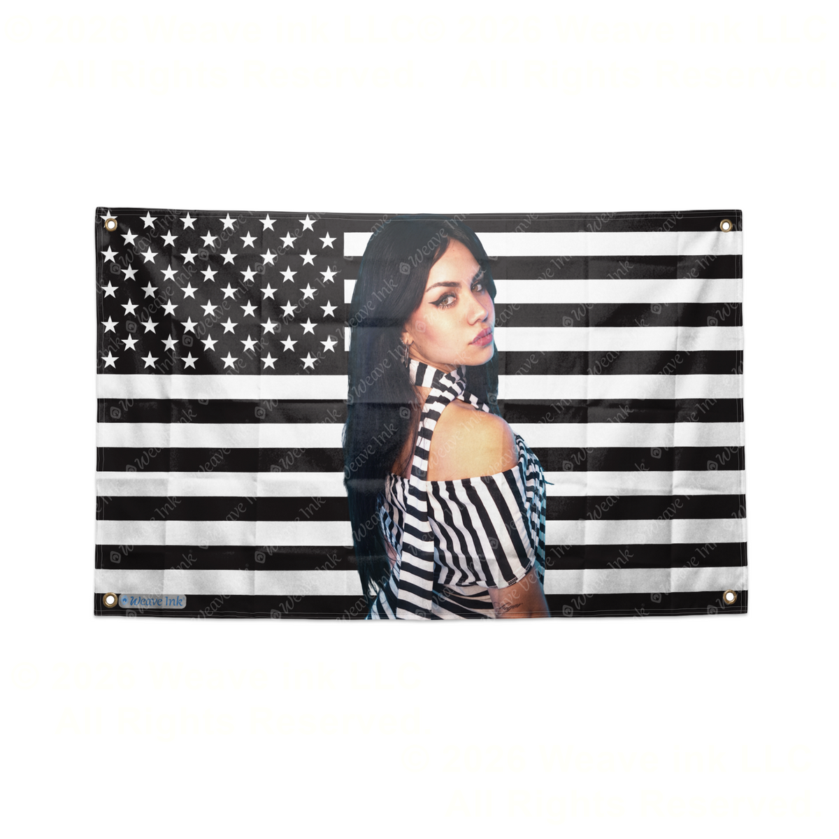 Tara Yummy USA Flag Tapestry Popular American YouTuber TikToker Aesthetic Room Decor Fan Gift Style 5
