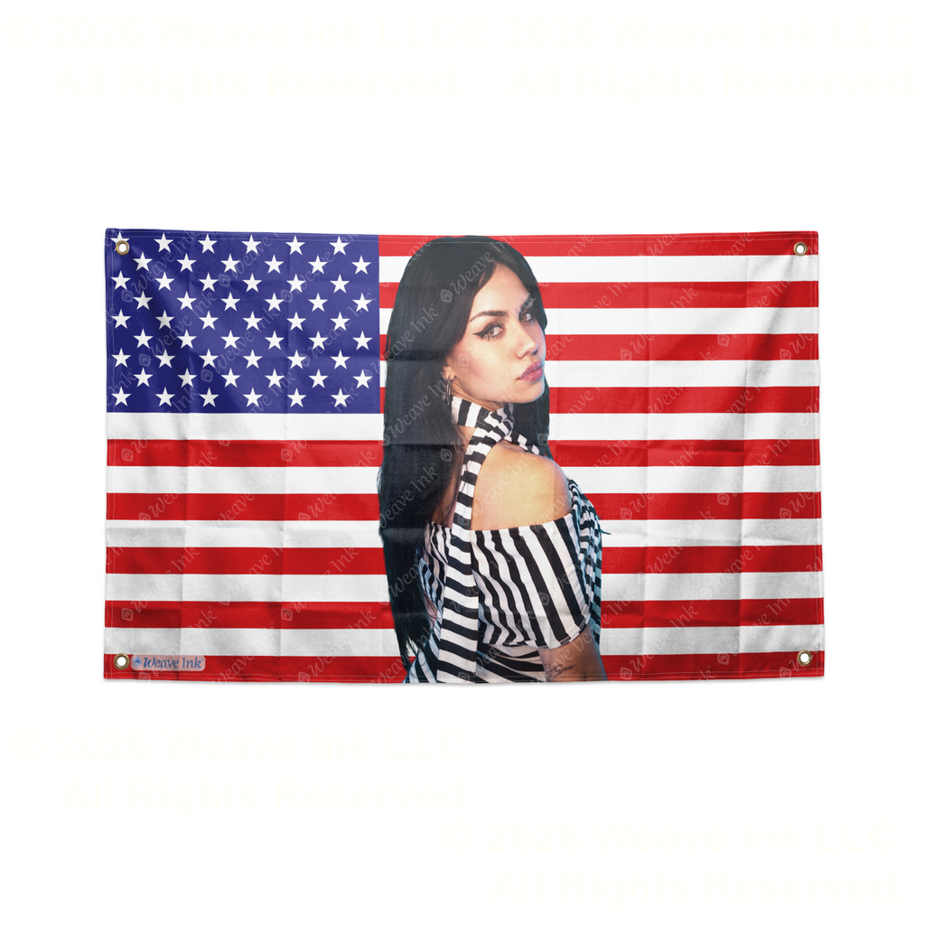 Tara Yummy USA Flag Tapestry Popular American YouTuber TikToker Aesthetic Room Decor Fan Gift Style 5