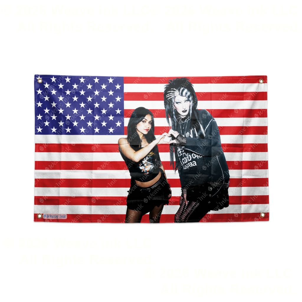 Tara Yummy USA Flag Tapestry Popular American YouTuber TikToker Aesthetic Room Decor Fan Gift Style 8
