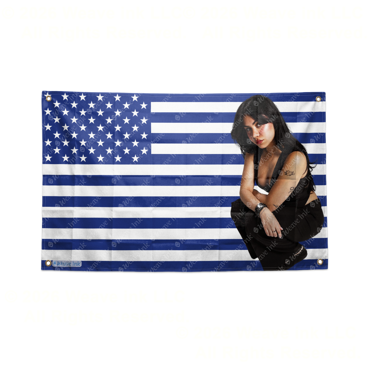 Tara Yummy USA Flag Tapestry Popular American YouTuber TikToker Aesthetic Room Decor Fan Gift Style 7