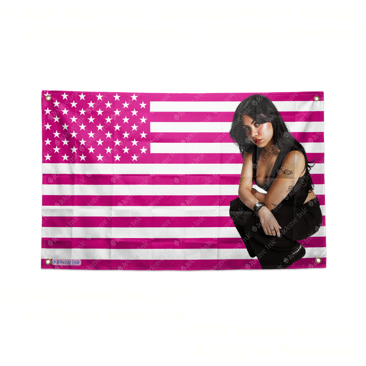 Tara Yummy USA Flag Tapestry Popular American YouTuber TikToker Aesthetic Room Decor Fan Gift Style 7